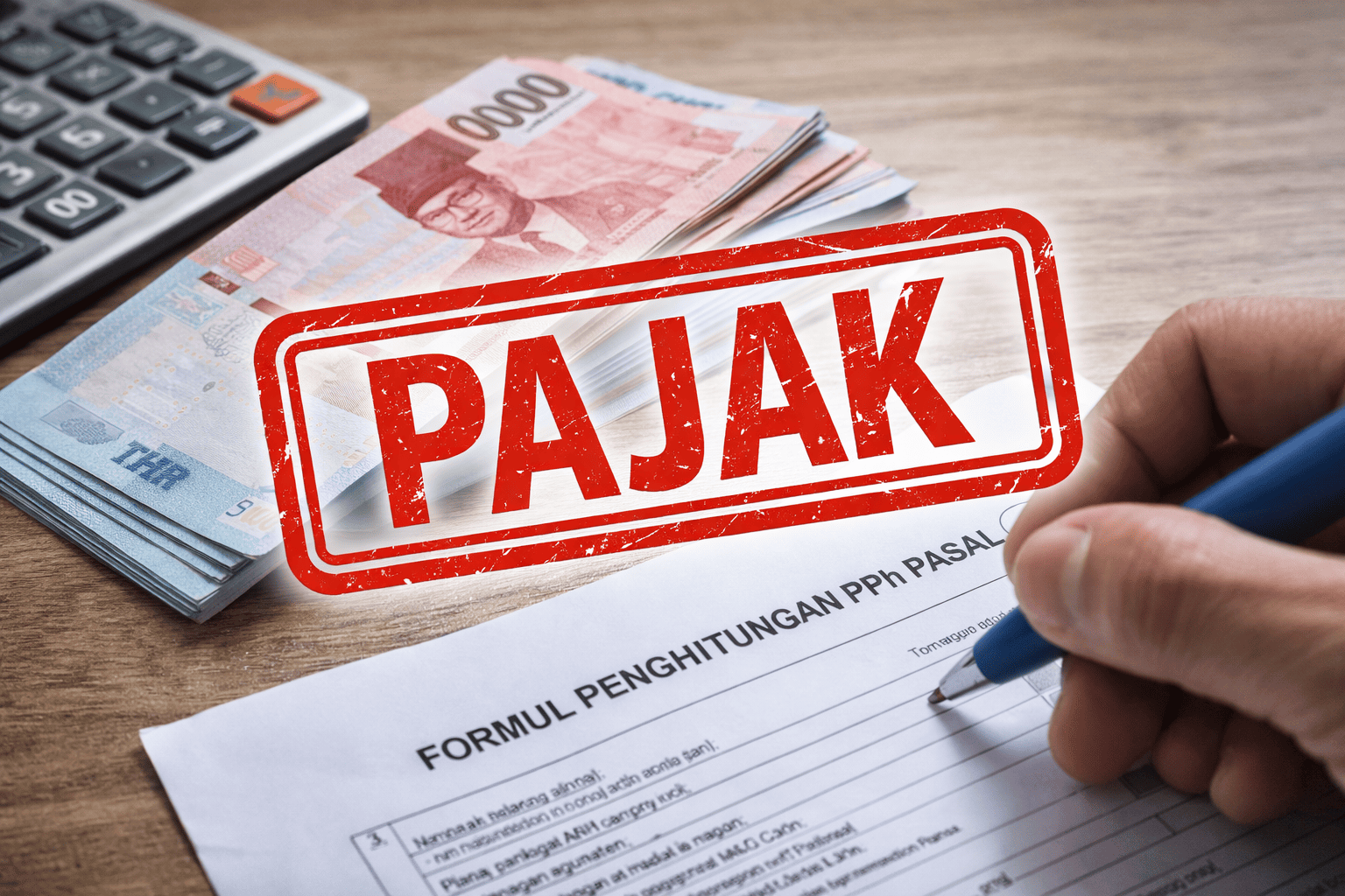 Ilustrasi potongan pajak THR karyawan di Indonesia yang dikenakan PPh21 saat pencairan tunjangan hari raya.